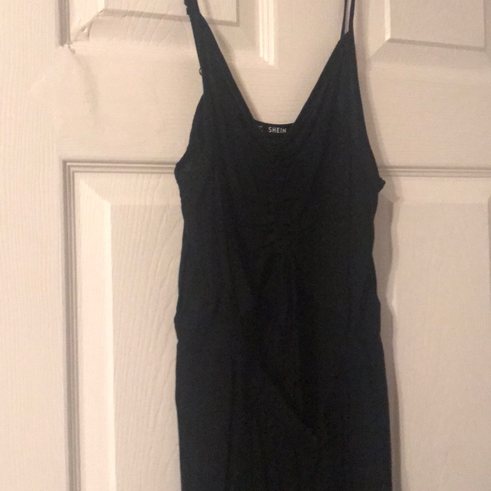 black jumpsuit